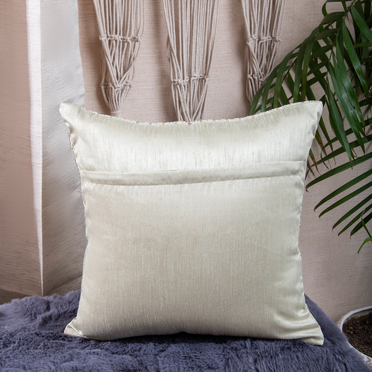 Light Green Embroiderd Cushion Covers (Set of 5pcs)