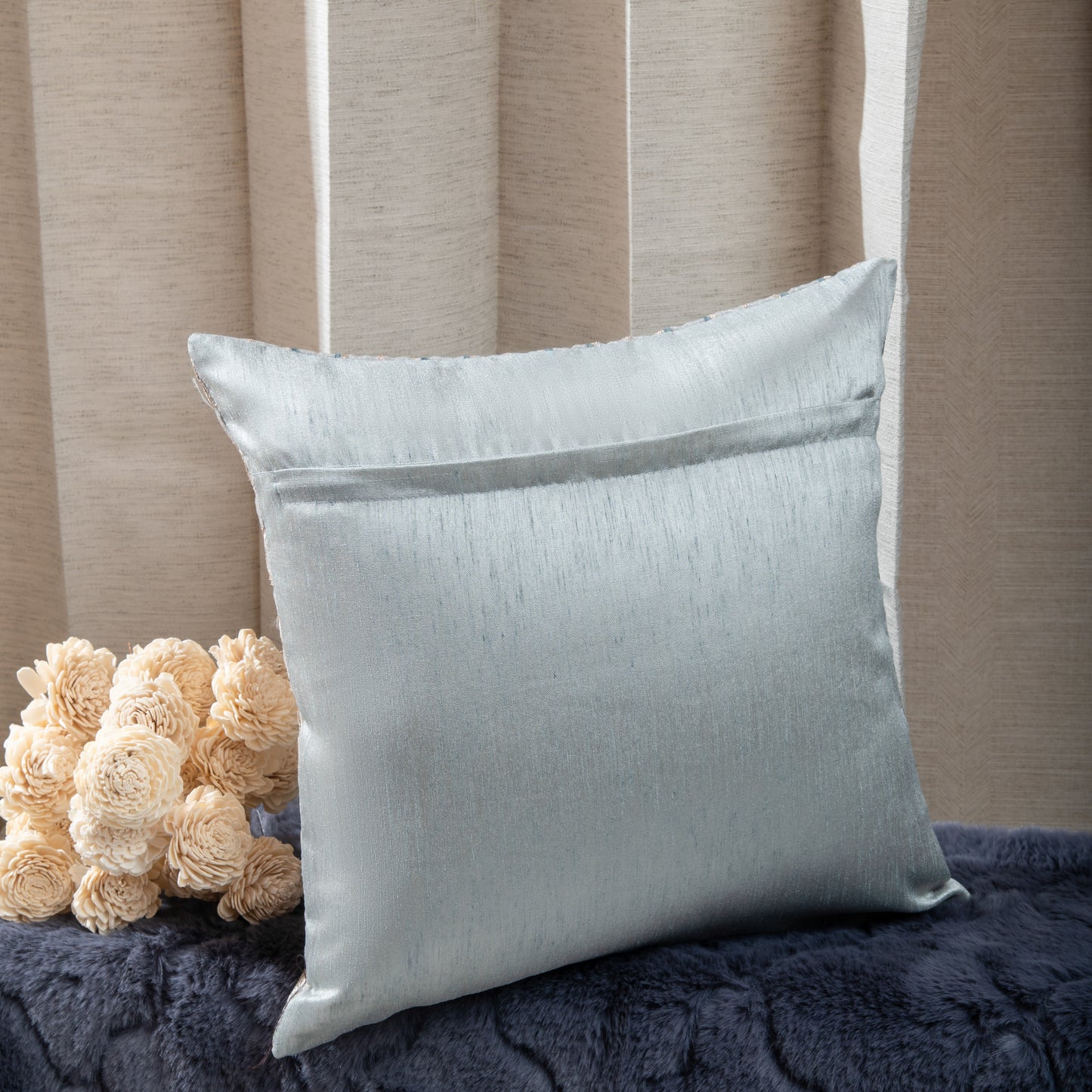 Grey Embroiderd Cushion Covers (Set of 5pcs)